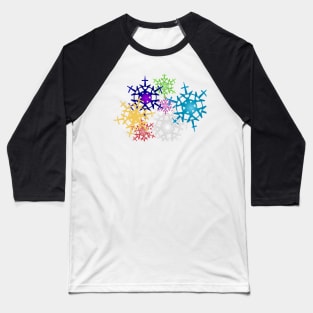 Colour Burst Winter Baseball T-Shirt